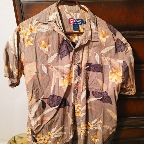 Men's Tropical "Hawaiian Style" Shirt - Picture 1 of 2